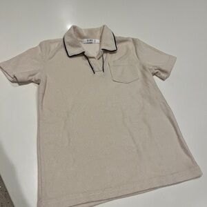 Kids Cream Polo terry clothes